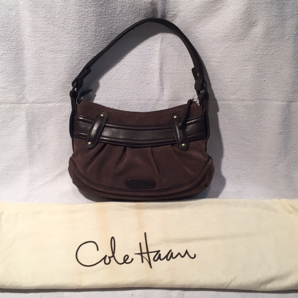 NEW Cole Haan Suede/Leather Shoulder Bag